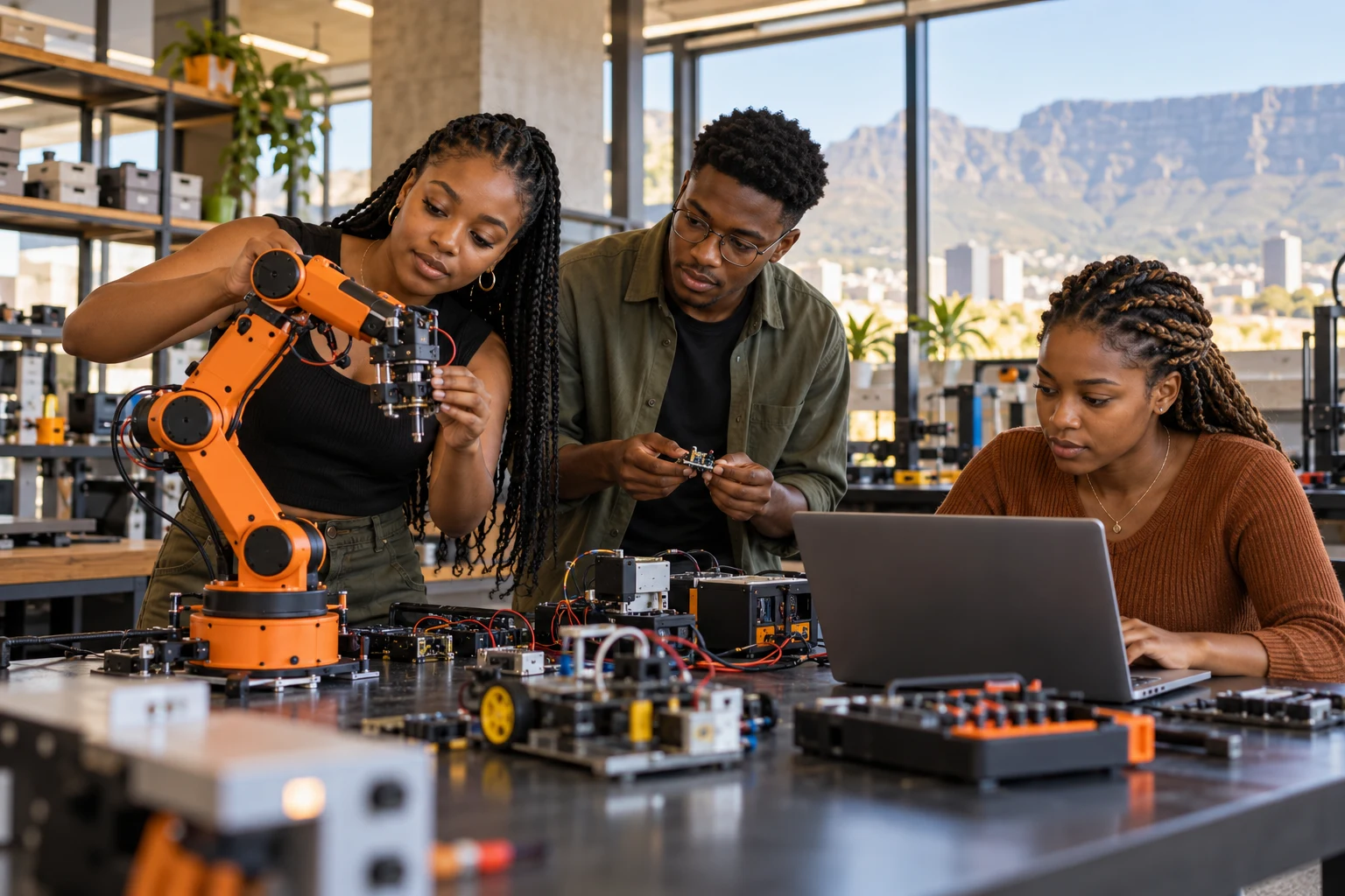 Illustrative robotics learning studio